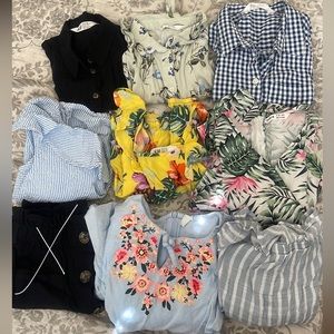 Abercrombie, H&M, Shein Girls Size 9 Top Summer Lot
